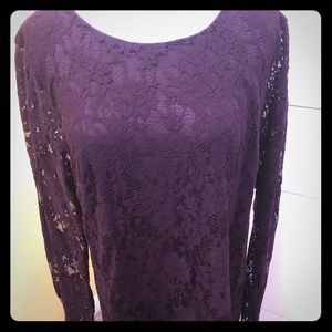 Apt 9 purple lace dress